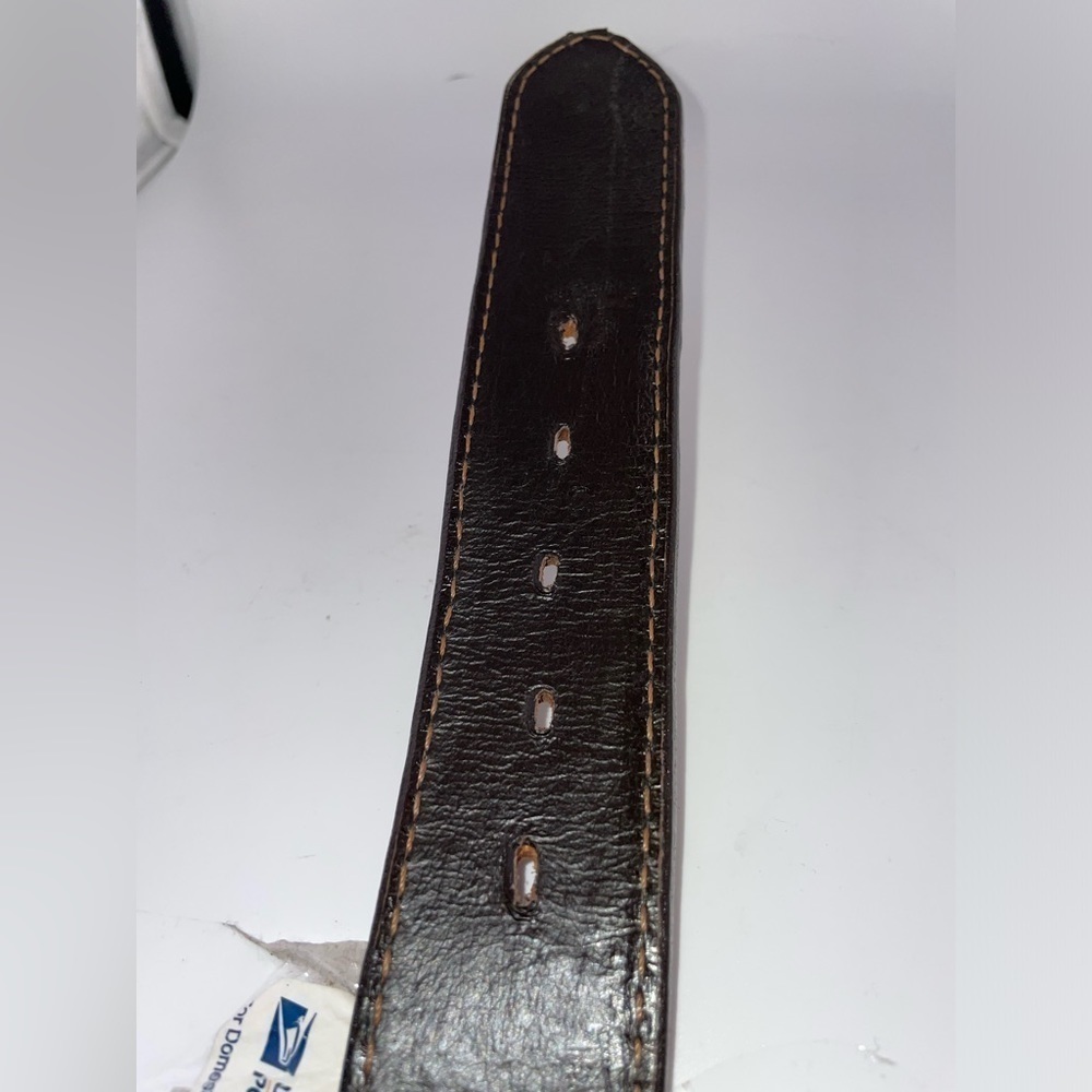 NWOT Double J Saddlery Cognac Leather Tooled Belt 44 MSRP $335​​​​​​​​​​​​​ - Picture 4 of 10